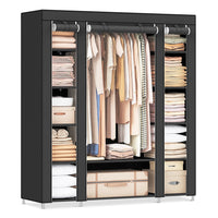 Closet Wardrobe With Non-Woven Fabric Cover - product photo 01