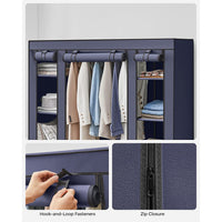 Closet Wardrobe With Non-Woven Fabric Cover - product photo 09