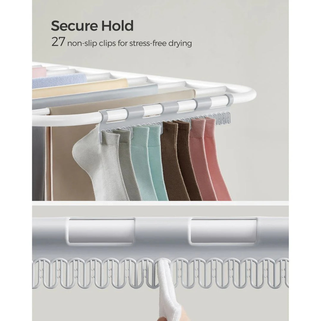 Clothes Drying Rack Foldable 2-Level With Adjustable Wings 67.3in – product view 9 | Amaraloft