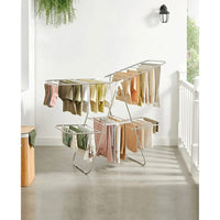 Clothes Drying Rack Foldable 2-Level With Adjustable Wings 67.3in – product view 17 | Amaraloft