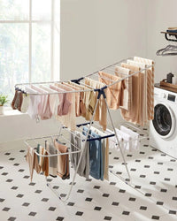 Clothes Drying Rack Foldable 2-Level With Adjustable Wings 67.3in – product view 18 | Amaraloft