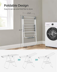 Clothes Drying Rack With Sock Clips - product photo 05