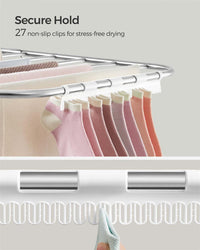 Clothes Drying Rack With Sock Clips - product photo 14