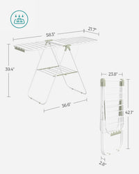 Clothes Drying Rack With Sock Clips - product photo 44