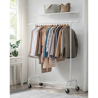 Clothes Rack Heavy Duty Rolling Garment Rack 43.3-59.1in Wide – product view 15 | Amaraloft