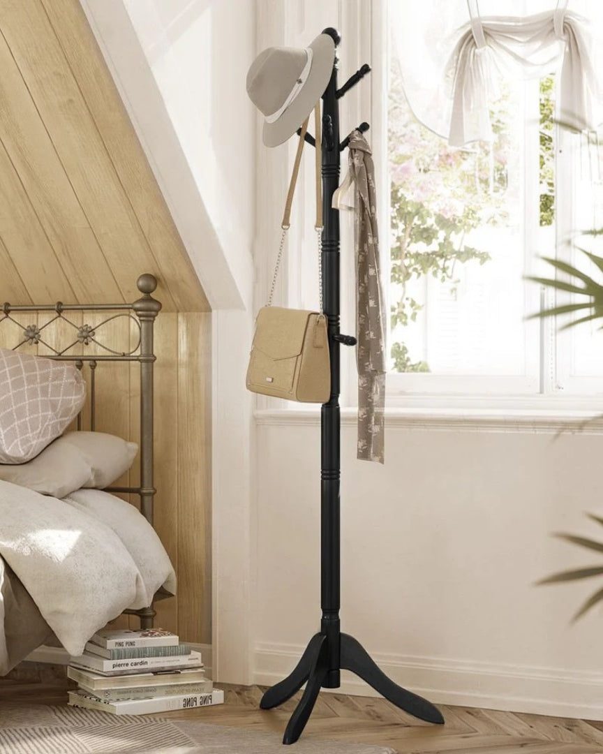 Solid Wood Coat Rack With 10 Hooks – product view 9 | Amaraloft