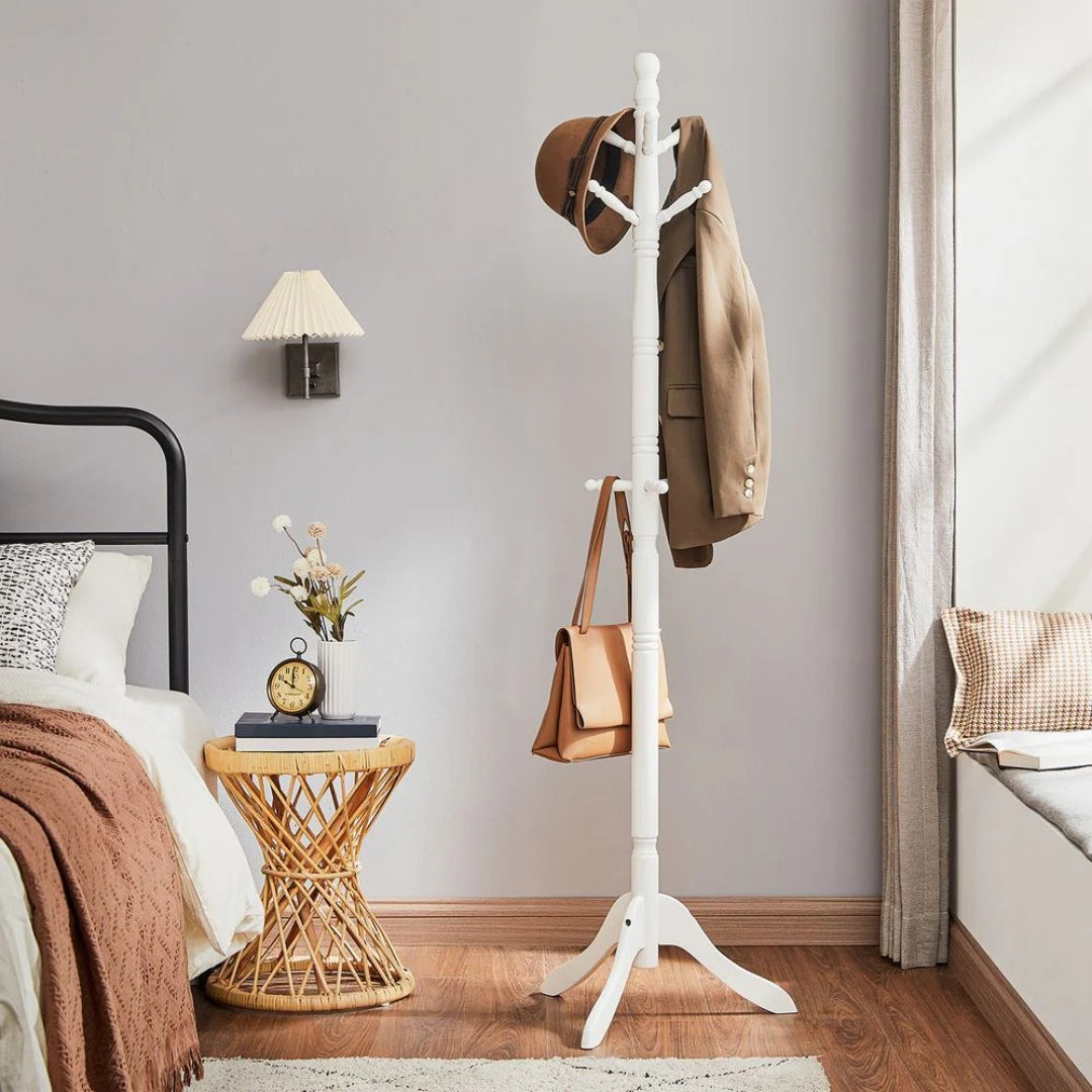 Solid Wood Coat Rack With 10 Hooks – product view 17 | Amaraloft