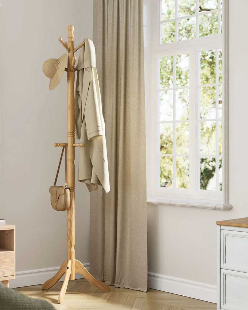 Solid Wood Coat Rack With 10 Hooks – product view 22 | Amaraloft