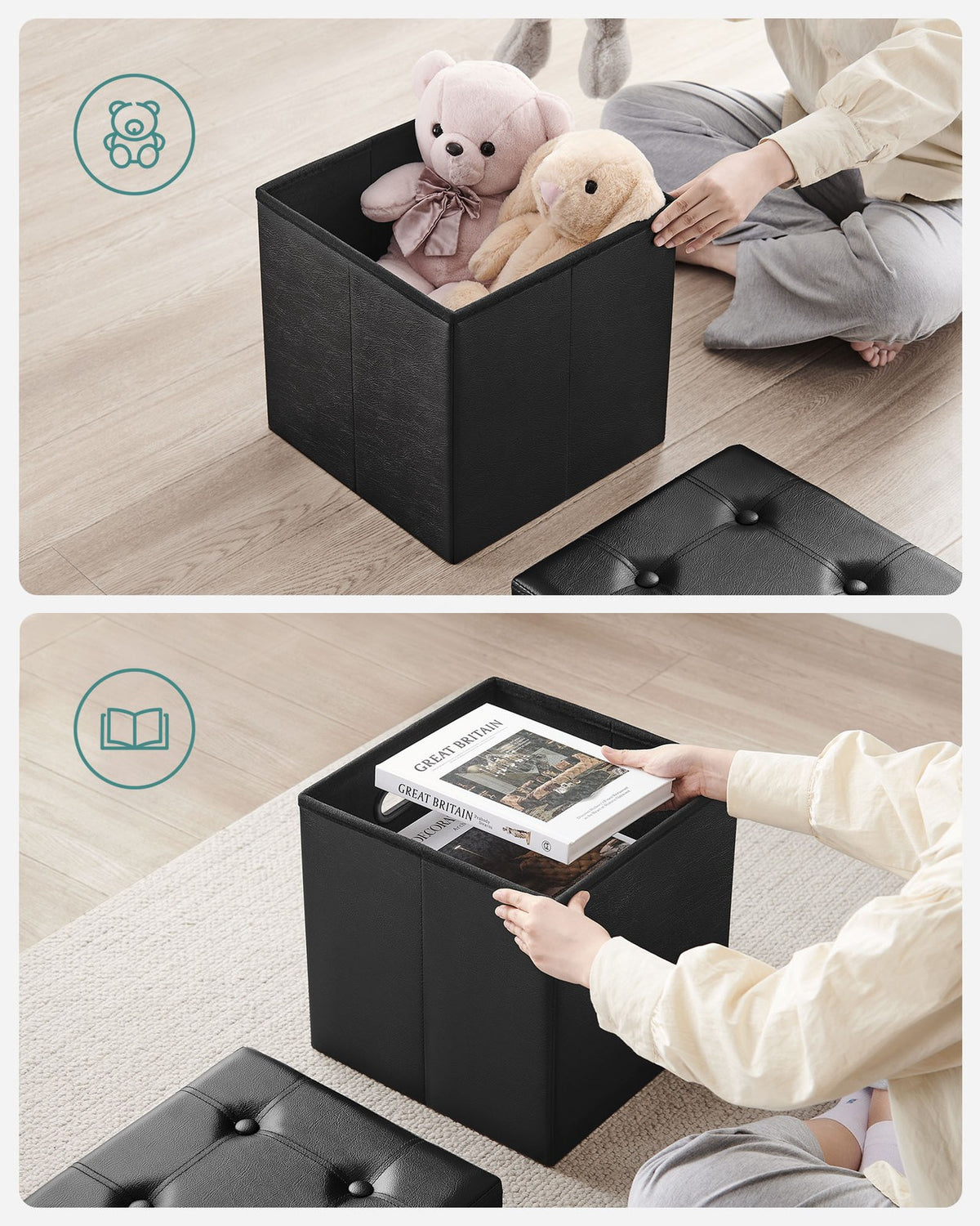 Coffee Table With Hole Handles - product photo 11