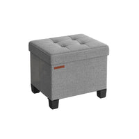 Small Storage Ottoman Foot Rest With Legs & Foldable Design – product view 3 | Amaraloft