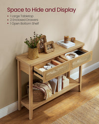 Console Table With Drawers And Shelf - product photo 05
