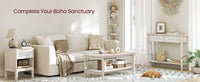 Console Table With Drawers And Shelf - product photo 24