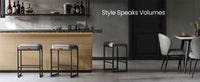 Counter Height Bar Stools Set Of 2 With 3.9 Inch Foam Cushioned Seats - product photo 54