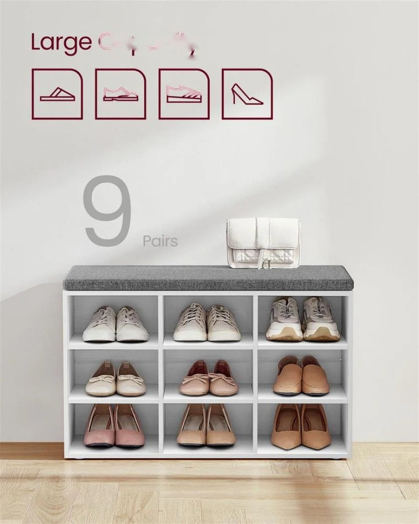 Shoe Storage Bench With Cushion – product view 11 | Amaraloft