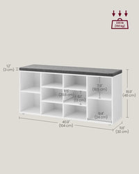 Shoe Storage Bench With Cushion – product view 19 | Amaraloft