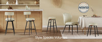 Dining Chairs Set Of 2, 4 Or 6 With Upholstered Seats And Steel Legs - product photo 71