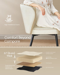 Dining Chairs Set Of 2, 4 Or 6 With Upholstered Seats And Steel Legs - product photo 80