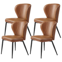 Dining Chairs Set Of 2, 4 Or 6 With Upholstered Seats And Steel Legs - product photo 83