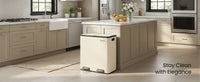 Double Compartment Stainless Steel Trash Can For Recycling - product photo 09