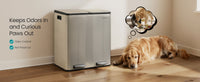 Double Compartment Stainless Steel Trash Can For Recycling - product photo 10