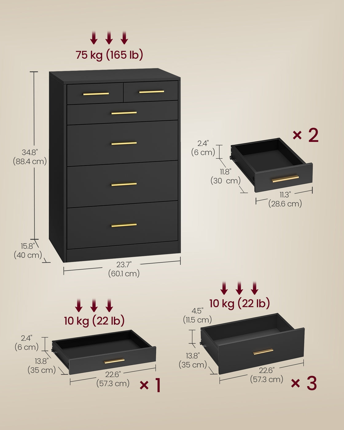 Dresser With Drawers - product photo 20