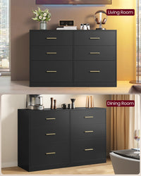 Dresser With LED Lights And Power Strip, 46.9 Inch Bedroom Chest - product photo 25