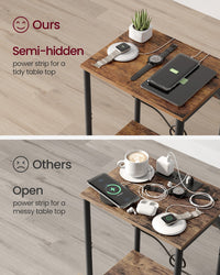 End Table With USB Ports And Outlets - product photo 04