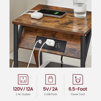 End Table With USB Ports And Outlets - product photo 21