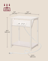 End Table With USB Ports And Outlets - product photo 62