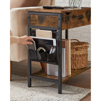 End Table With USB Ports And Power Outlets Storage Shelf – product view 7 | Amaraloft