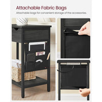 End Table With USB Ports And Power Outlets Storage Shelf – product view 26 | Amaraloft