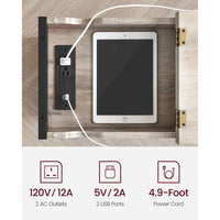 End Table With USB Ports And Power Outlets Storage Shelf – product view 30 | Amaraloft