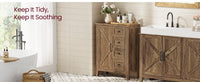 Farmhouse Bathroom Floor Cabinet With 4 Drawers And Adjustable Shelf - product photo 17