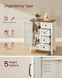 Farmhouse Bathroom Floor Cabinet With 4 Drawers - product photo 03