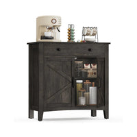 Farmhouse Buffet Cabinet with Drawer and Adjustable Shelf Storage – product view 2 | Amaraloft