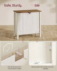 Farmhouse Buffet Cabinet with Drawer and Adjustable Shelf Storage – product view 10 | Amaraloft