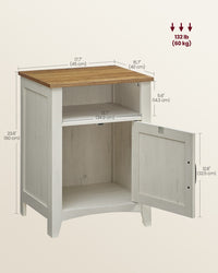 Farmhouse Nightstand With Barn Door - product photo 04