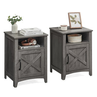 Farmhouse Nightstand With Barn Door - product photo 28