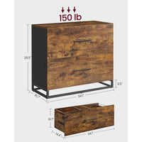 2 Drawer Lateral File Cabinet For A4 Letter Legal Files – product view 5 | Amaraloft