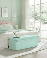 Foldable Storage Ottoman Bench With Foot Rest - product photo 08