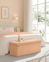 Foldable Storage Ottoman Bench With Foot Rest - product photo 20