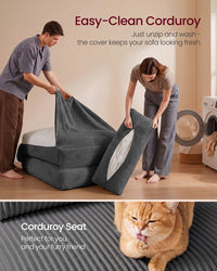 Folding Sofa Bed Convertible Chair Bed With Pillow Sleeper Chair - product photo 05