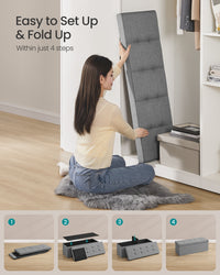 Folding Storage Ottoman Bench - product photo 26