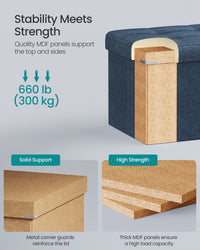Folding Storage Ottoman Bench - product photo 45