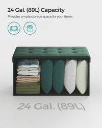 Folding Storage Ottoman Bench With Lid, 30 Or 43 Inch Storage Seat - product photo 69