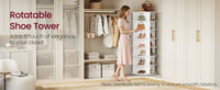 Free Standing Rotating Shoe Rack Tower For Closet Or Small Spaces - product photo 08