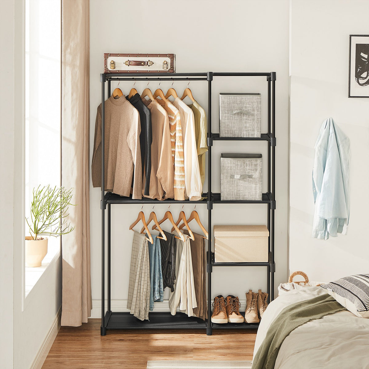 Freestanding Portable Closet With Shelves - product photo 10
