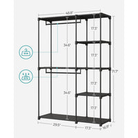 Freestanding Portable Closet With Shelves - product photo 22