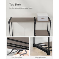 Freestanding Portable Closet With Shelves - product photo 29