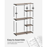 Freestanding Portable Closet With Shelves - product photo 31